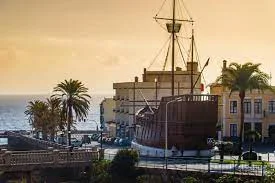 The stopped in Canary Islands