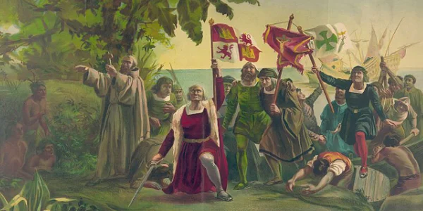 Land was spotted by a sailor named Rodrigo de Triana