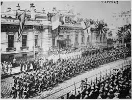 Punto de inflexión:Estallido de la Revolución Rusa> y entrada en la guerra de Estados Unidos