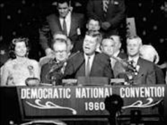 JFK Delivers "New Frontier" Speech
