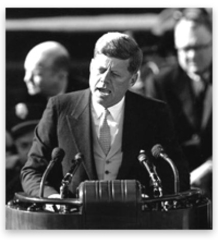 JFK Delivers "New Frontier" Speech