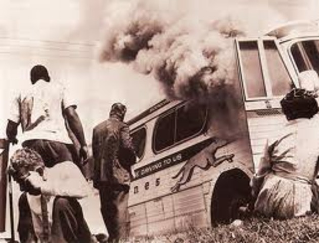 Freedom Riders Attacked in Alabama