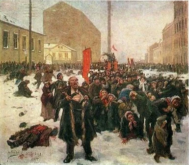 Più di 100 civili perdono la vita nella cosiddetta "domenica di sangue"