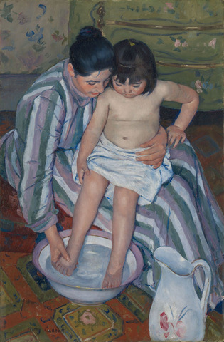 "The Child's Bath" By Mary Cassalt