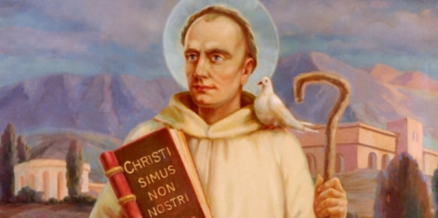 St. Columban Establishes Monasteries In Gaul