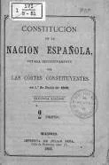 Constitució espanyola del 1869