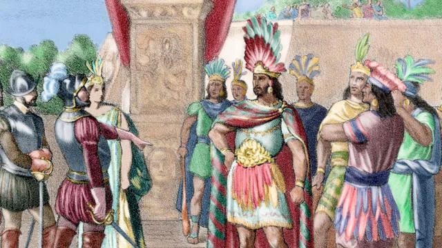 Encuentro con los conquistadores españoles