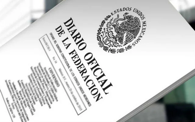 Publicación en el DOF.