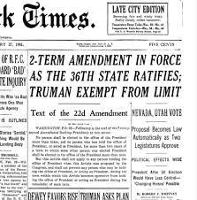 Truman Says No to a Third Run