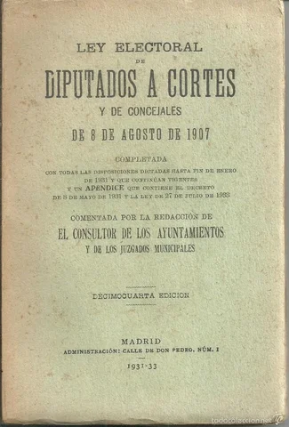 Ley electoral de 1907