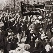 International Women's Day march to Petrograd