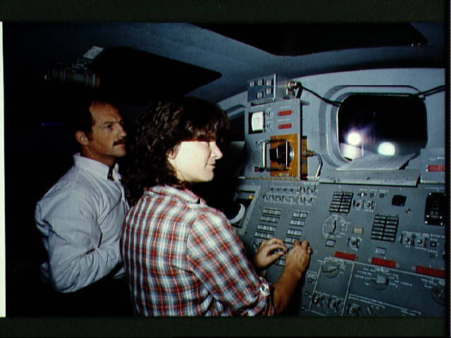 Sally Ride's first trip to space