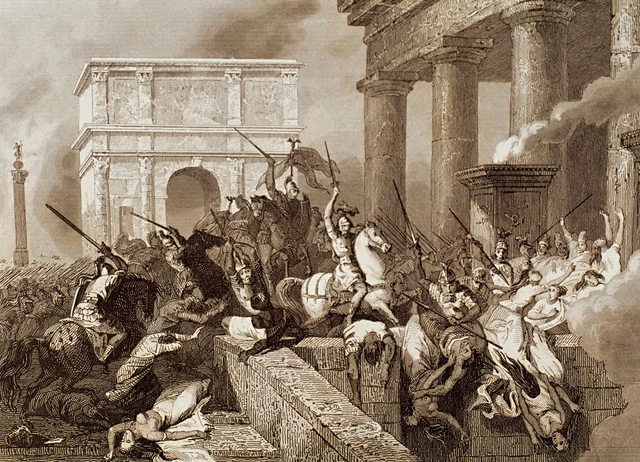 La caída del Imperio Romano de Occidente (476)