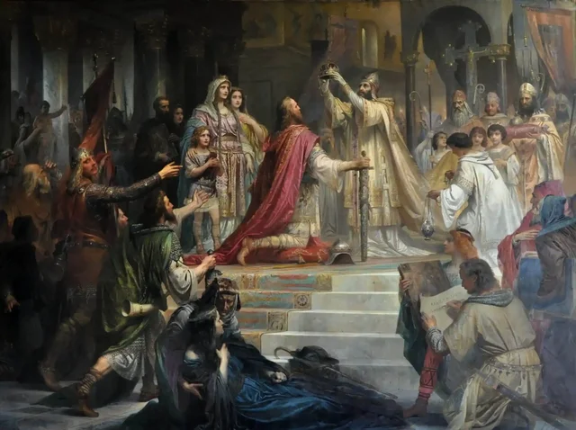La coronación de Carlomagno (800)