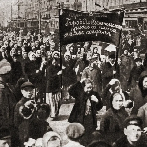 March in Petrograd