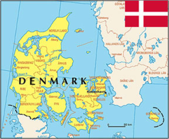 Map of Denmark