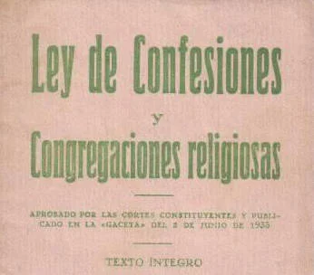 Ley de Confesiones y Congregaciones Religiosas