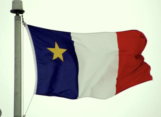 Création du drapeau acadien