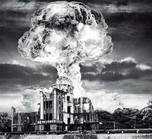 Estados Unidos lanza una bomba atómica sobre Hiroshima.
