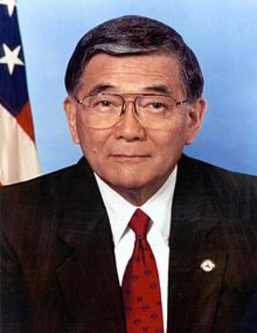 Norman Mineta as first Asian American Cabinet Member