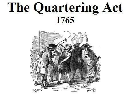 The Quartering Act of 1765