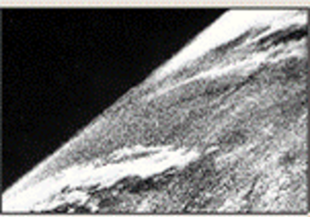 The first photo from space.