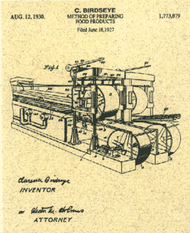 Clarence Birdseye patents a process for flash-freezing meat and vegetables (2)
