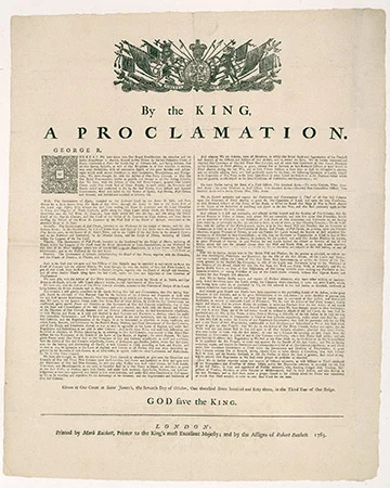La proclamation royale