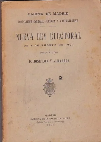 Ley electoral de 1907