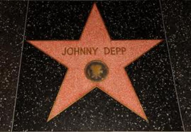 Johnny got his star on the Hollywood Walk of Fame