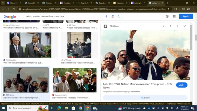 neloson mandela released from prison