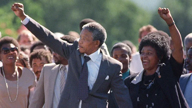 nelson mandela released from prison