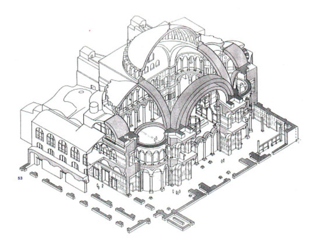 Sveta Sofija u Carigradu; graditelji: Antemije iz Trala i Izidor iz Mileta