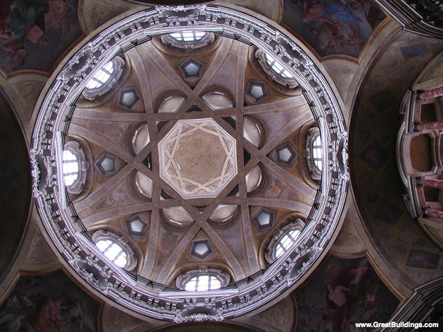 Kupola S. Lorenzo u Torinu; arhitekt: Guarino Guarini
