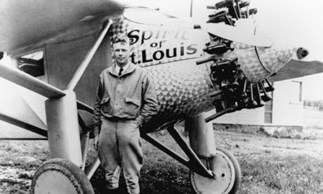 Ο πιλότος Charles Lindebergh.