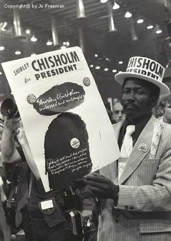 Shirley Chisholm attempts becoming the First Woman and First African American to run for President on the Democratic Ticket