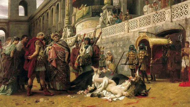 Persecución de los cristianos bajo el emperador Nerón en Roma