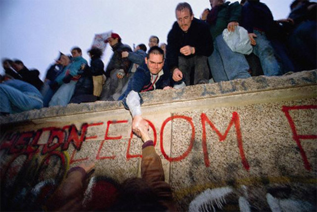 The Berlin Wall Falls