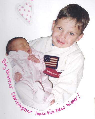 The day my sister was born.