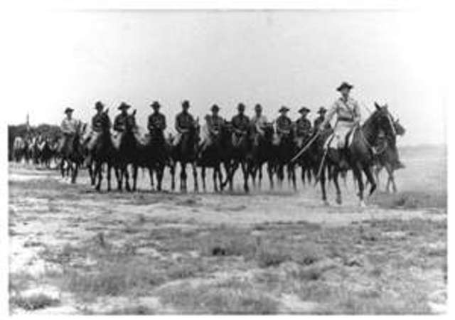 Richthofen serves as  the Uhlan cavalry on both the eastern and western fronts.