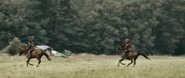 Commissioned as a cavalry officer in April.