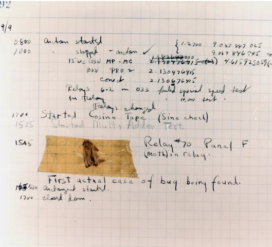 Grace is responsible for discovering the first computer "bug" - a moth causing an error in the MARK II.