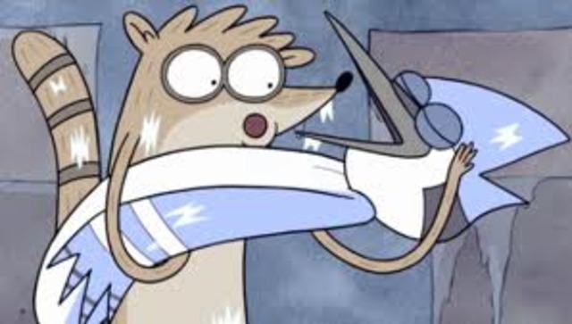 Mordicia and Rigby get locked in Meat Locker