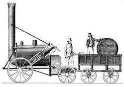La locomotora Rocket de Stephenson