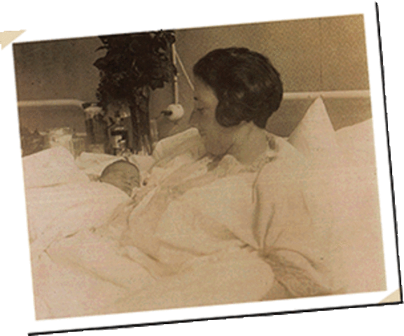 Anne Frank as a baby.