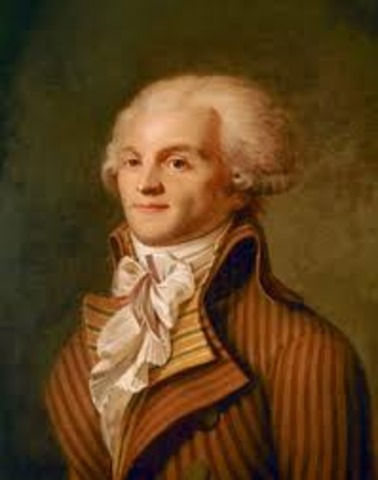 Robespierre stands for the people and talks badly of the Monarchy.
