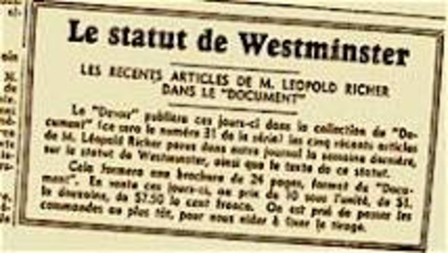 Le Statut de Westminister