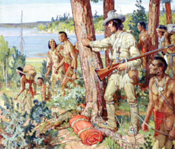 Étienne Brûlé lives with the Huron