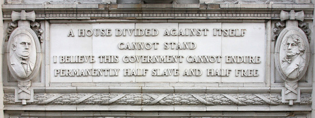 GOVERNMENT CANNOT ENDURE HALF SLAVE, HALF FREE