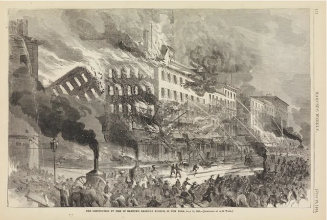 Barnum's American Museum Burns to the Ground